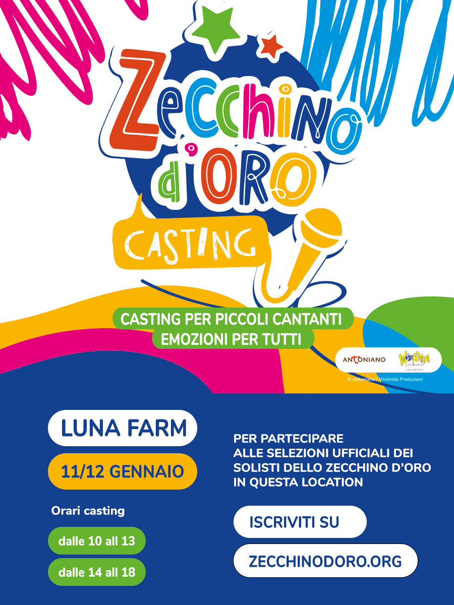 casting luna farm zecchino d'oro audizioni 2025