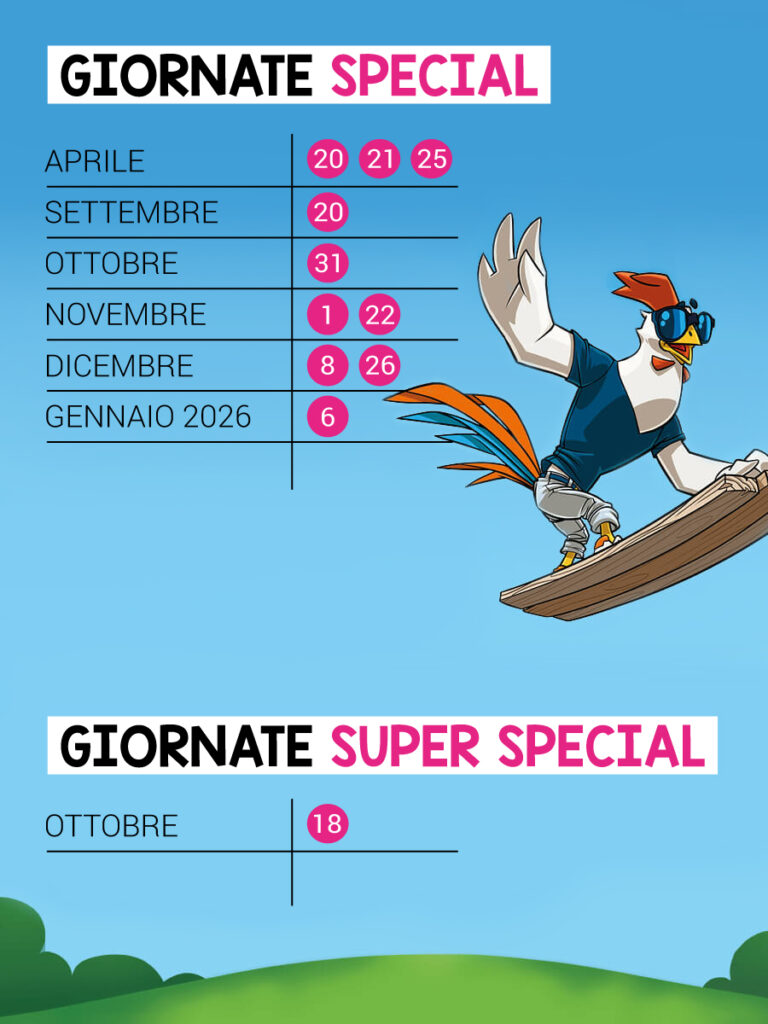 giornate super special calendario 2025