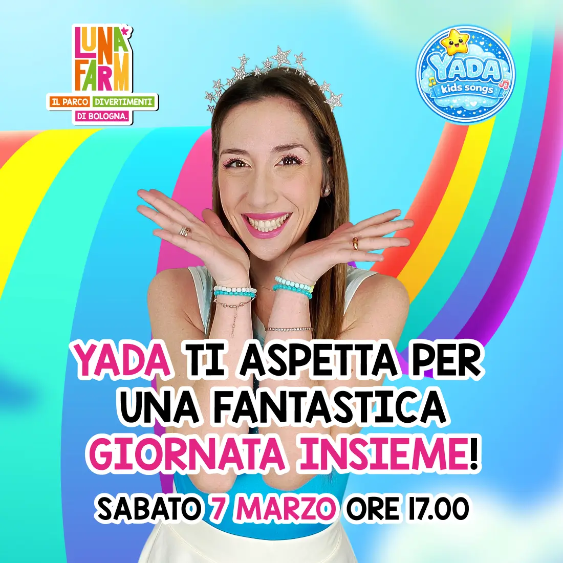 spettacolo per bambini a Luna Farm con Yada